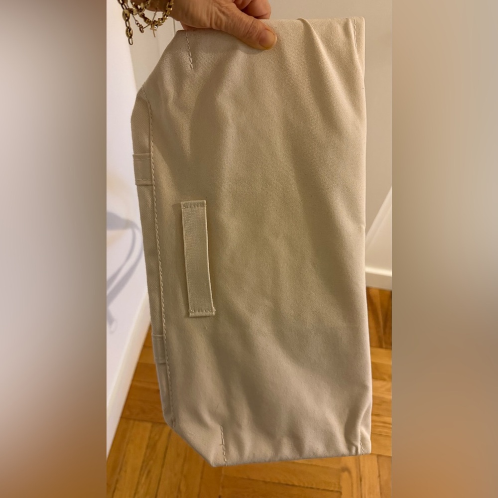 Tibi x LL Bean Cream Tote Bag with Black belt brand new!!! - Picture 5 of 10